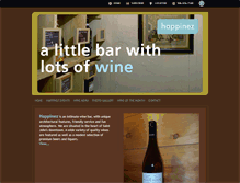 Tablet Screenshot of happinezwinebar.com